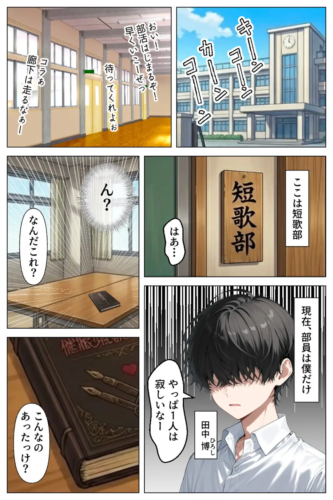 童貞の僕が催●ノートで一軍ギャルと3P！？絶頂生ハメSEXした話【白抜き修正版】-サンプル画像1