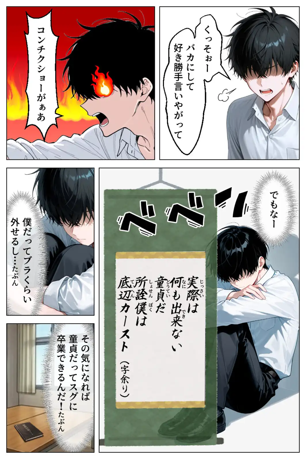 童貞の僕が催●ノートで一軍ギャルと3P！？絶頂生ハメSEXした話【白抜き修正版】-サンプル画像11