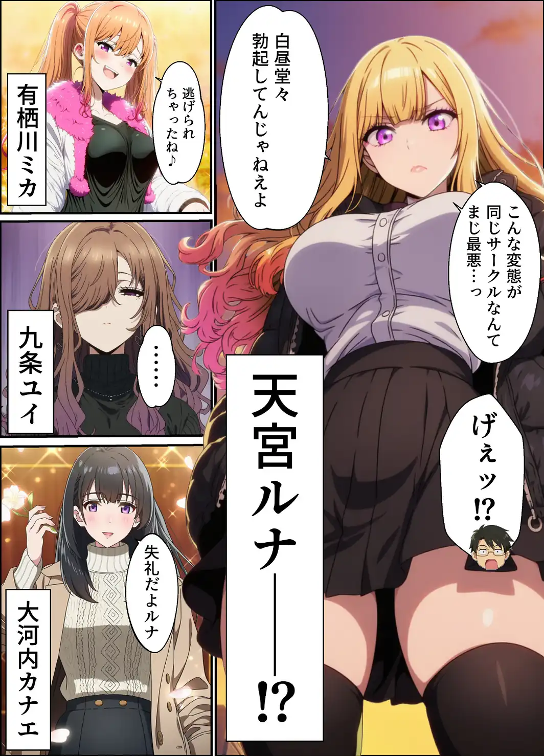 敏感体質なツンデレ金髪ギャルとセックスしたお話【白抜き修正版】-サンプル画像7