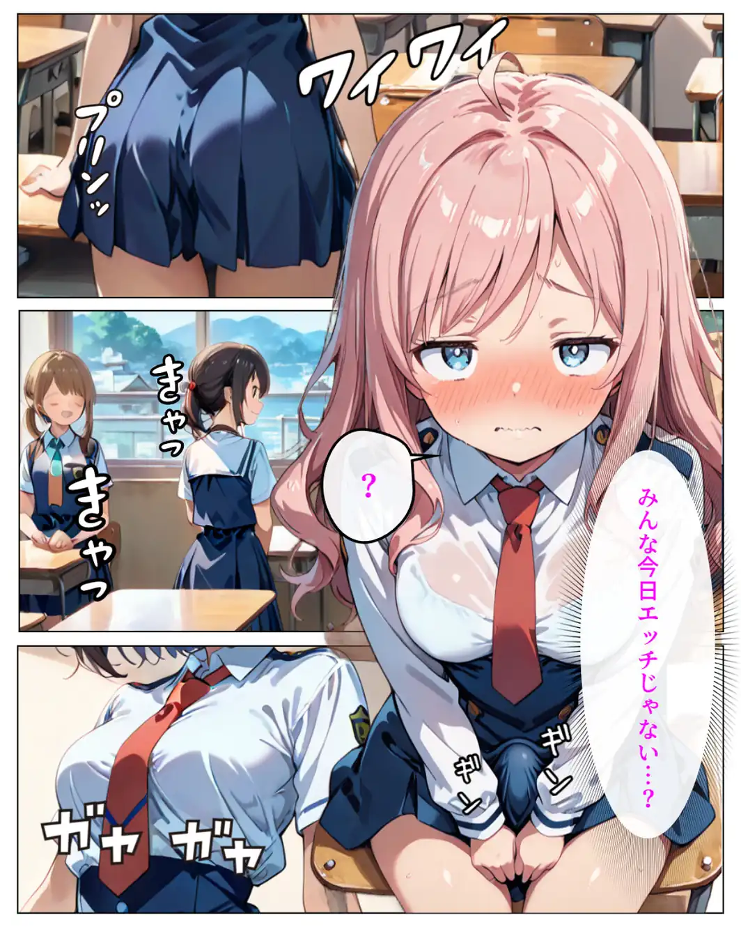 寄生チ〇ポに快楽堕ちして女子校の同級生に種付けしまくる【白抜き修正版】-サンプル画像12