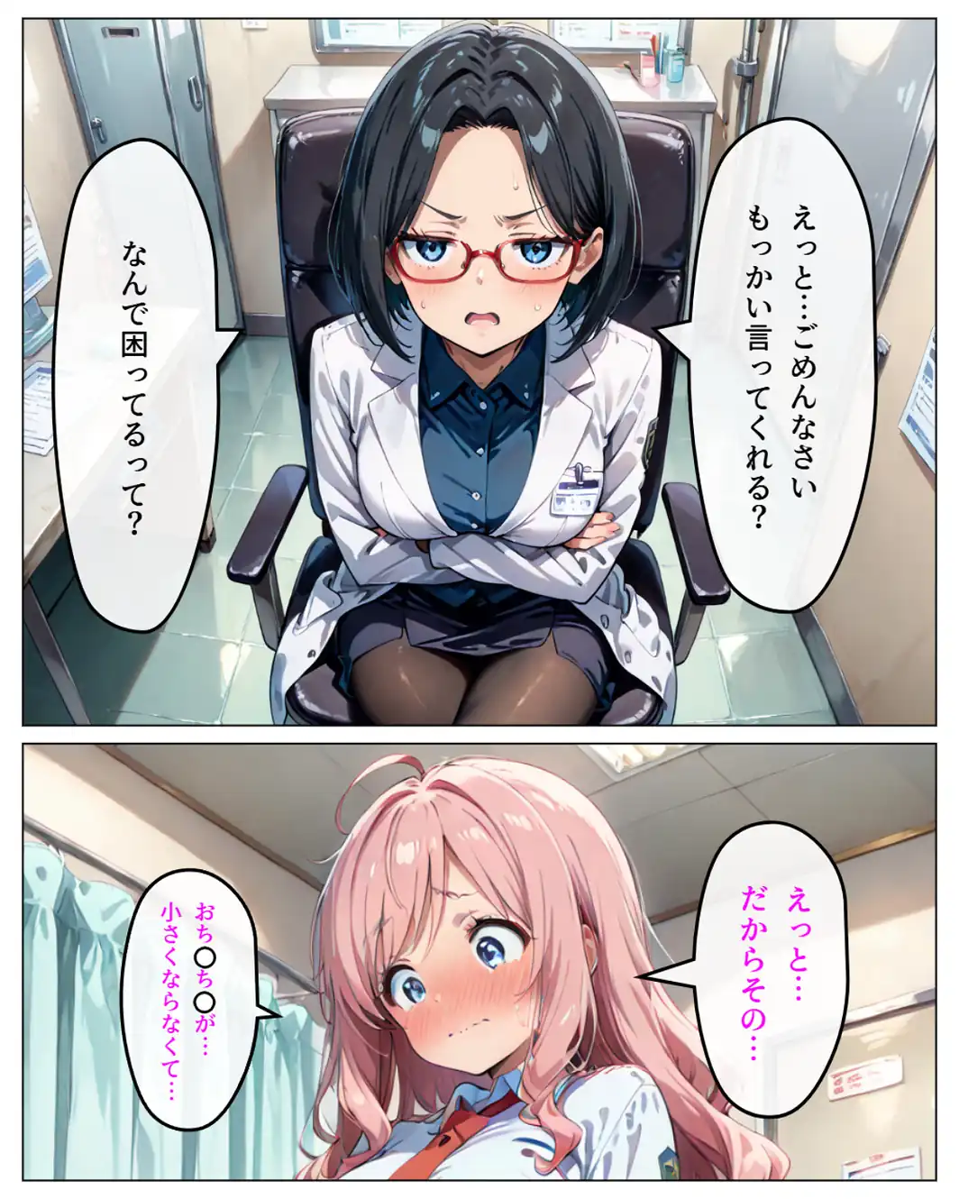 寄生チ〇ポに快楽堕ちして女子校の同級生に種付けしまくる【白抜き修正版】-サンプル画像15