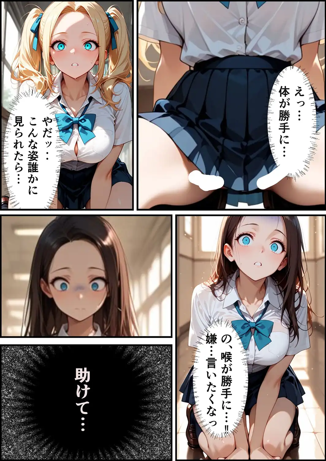 校則改変アプリ〜ゴミ扱いしてた俺の肉〇で女王たちがメス堕ち【白抜き修正版】-サンプル画像14