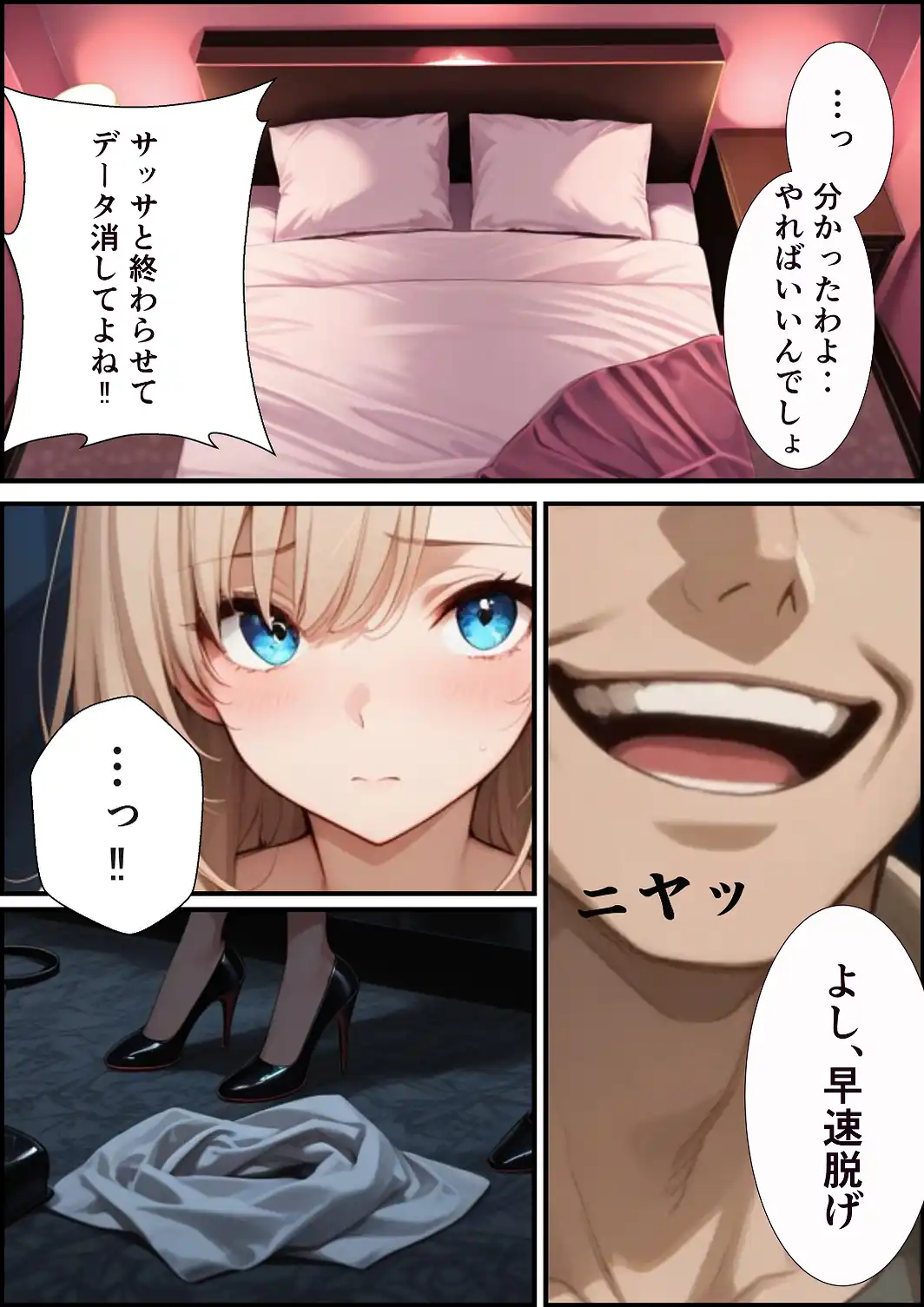 パパ活ギャル〜粗〇ンカレシじゃ届かない最奥までキモ教師のデカ〇ンでメス堕ち【白抜き修正版】-サンプル画像7