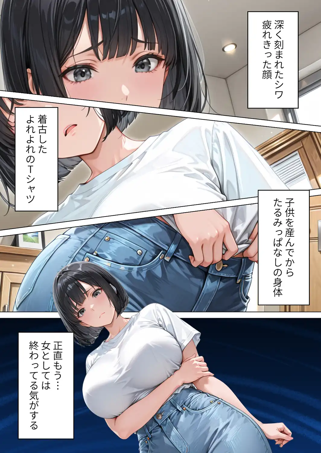 家事代行のパート主婦が金で買えたので熟れた肉体を開発して俺専用中出し肉便器にした話【モザイク版】-サンプル画像2
