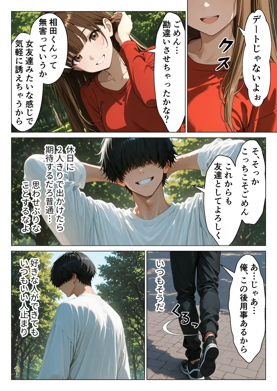 オタクに優しい従姉妹の巨乳ギャルと甘サド生ハメセックスする話【モザイク版】-サンプル画像2