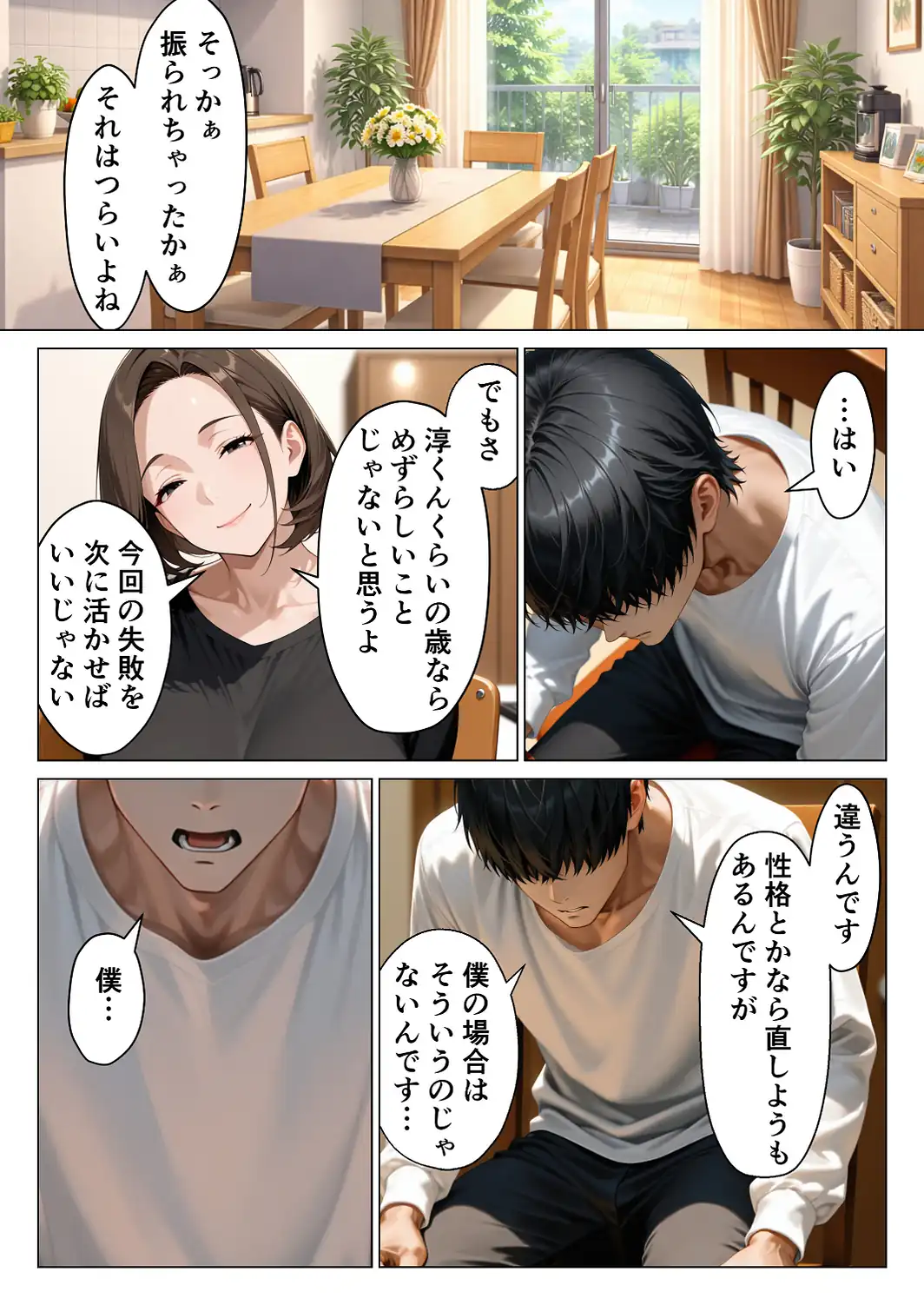 僕のデカチンコンプレックスを克服するため隣家のむちむち人妻と本気セックスします！【モザイク版】-サンプル画像7