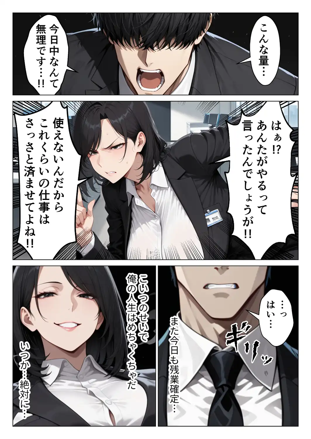 パワハラ人妻上司を俺のデカチンで完堕ちさせたら見られて興奮する変態痴女になった話【モザイク版】-サンプル画像5