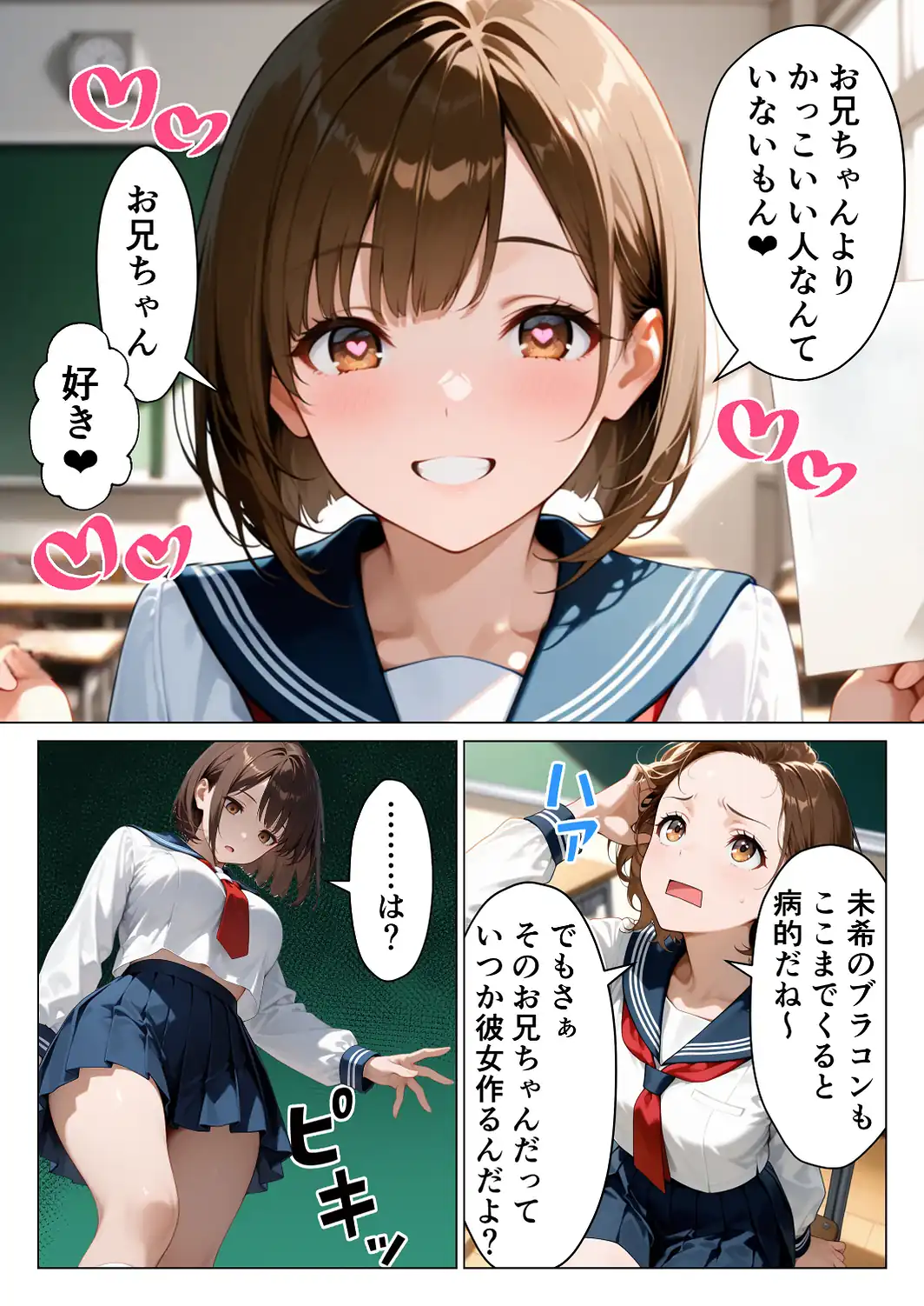 俺のことが大好きな爆乳妹と生ハメしたら中出しあまあまセックスに発展した話【モザイク版】-サンプル画像3